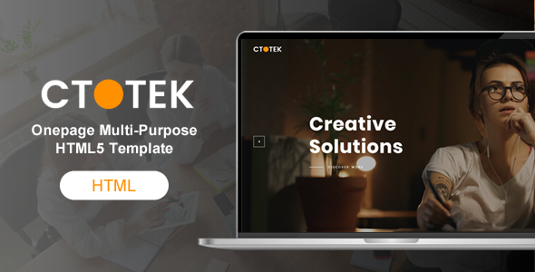 Ctotek - Onepage Multi-Purpose HTML5 Template - CodeCanyon Item for Sale