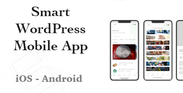 Smart WordPress React Native Mobile App - CodeCanyon Item for Sale