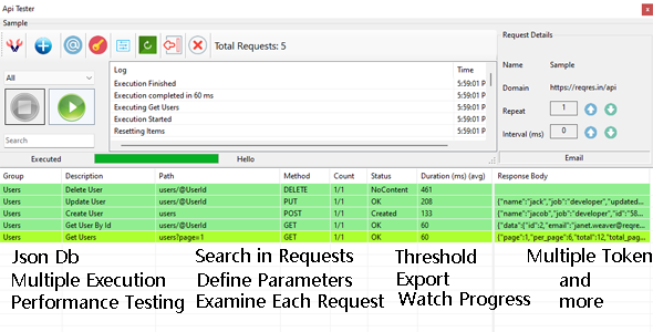 .Net Core Api Tester Desktop Application - CodeCanyon Item for Sale