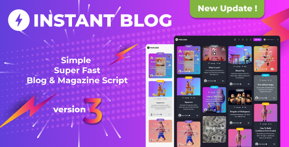 Instant Blog - Fast & Simple Blog Php Script - CodeCanyon Item for Sale