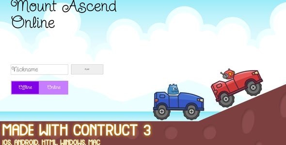 Mount Ascend Online Construct 3 Game | Publish to HTML, iOS, Android - CodeCanyon Item for Sale