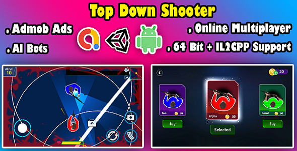 Top Down Shooter Online Multiplayer Game Unity Source Code - CodeCanyon Item for Sale