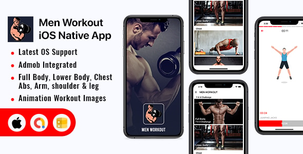 Men Workout - iOS App - CodeCanyon Item for Sale