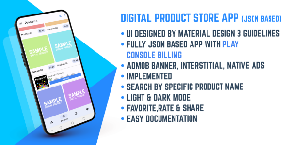 Digital Product Store - JSON Based Android App - CodeCanyon Item for Sale