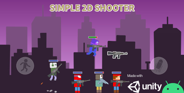 Simple 2d Shooter - Unity Game - CodeCanyon Item for Sale