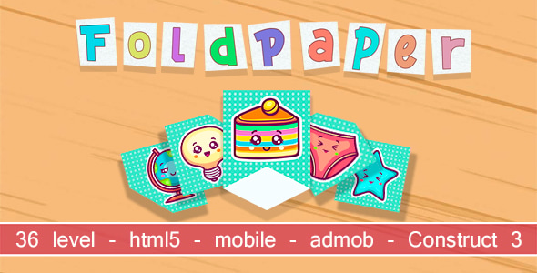 FoldPaper. html5, mobile (admob). Construct 3 - CodeCanyon Item for Sale