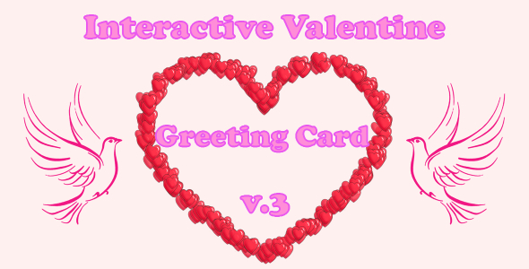 Interactive Valentine Greeting Card v.3 - CodeCanyon Item for Sale