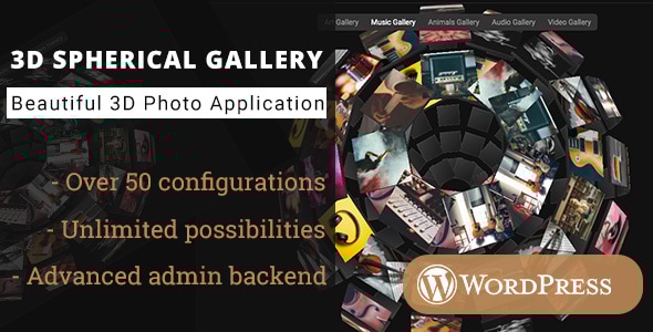 3D Spherical Gallery - WordPress Plugin - CodeCanyon Item for Sale