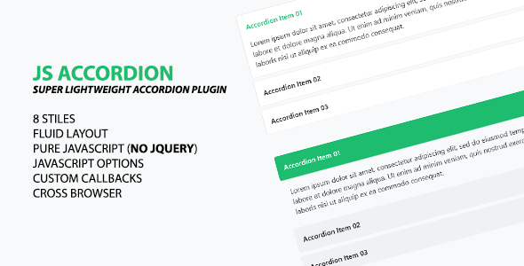 JS Accordion - CodeCanyon Item for Sale