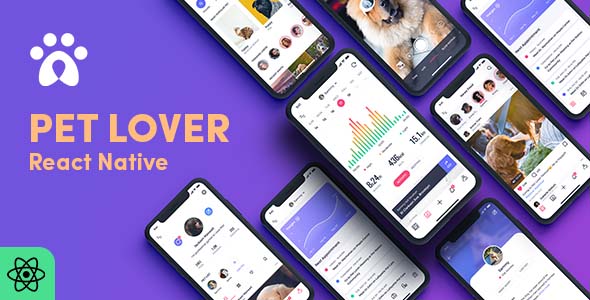 Pet Lover Social React Native App Template - CodeCanyon Item for Sale