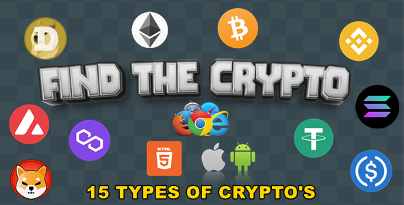 Find The Crypto - Crypto Game - HTML5/Mobile (C3p) - CodeCanyon Item for Sale