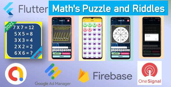 Flutter Math's Puzzle and Riddles Game - CodeCanyon Item for Sale