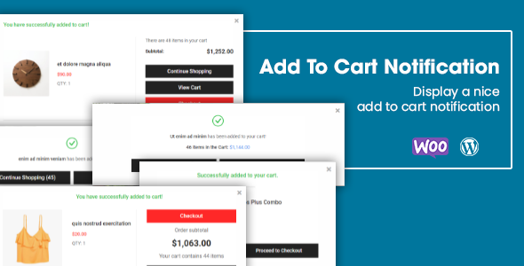 Add To Cart Notification - WooCommerce WordPress Plugin - CodeCanyon Item for Sale