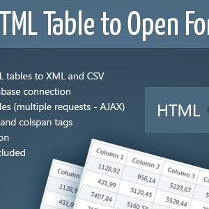 Export HTML Table to Open Formats by QuanticaLabs | CodeCanyon