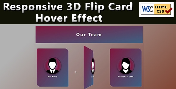 Responsive 3D Animated Card Hover Effect - Bootstrap, CSS3 - CodeCanyon Item for Sale
