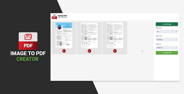 Image to PDF Creator ReactJS + ExpressJS Script - CodeCanyon Item for Sale