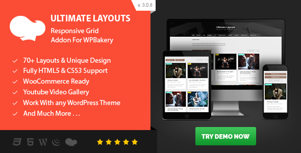 Ultimate Layouts - Responsive Grid & Youtube Video Gallery - Addon For WPBakery Page Builder - CodeCanyon Item for Sale