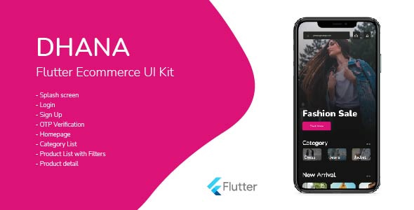 Dhana Ecommerce Flutter Ecommerce UI Kit - CodeCanyon Item for Sale