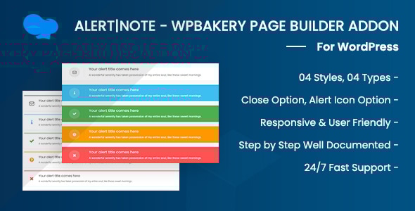 Alert/Note - WPBakery Addon WordPress Plugin - CodeCanyon Item for Sale