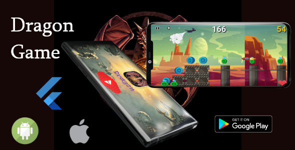 Dragon game with Flutter | 2D Game - CodeCanyon Item for Sale