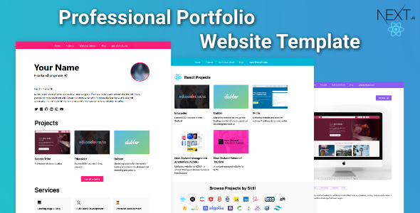 Professional Portfolio Website Template - CodeCanyon Item for Sale