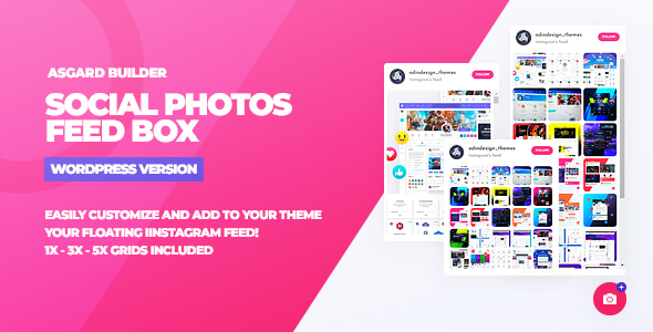 Social Photos Feed Box WordPress Plugin - CodeCanyon Item for Sale