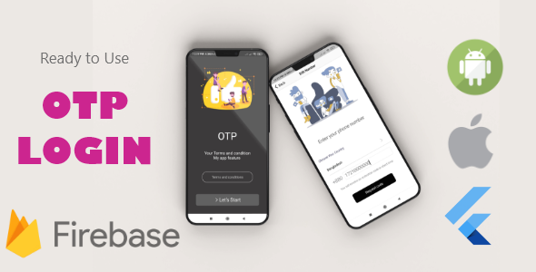 Otp Login Flutter With Firebase | Ready to use - CodeCanyon Item for Sale
