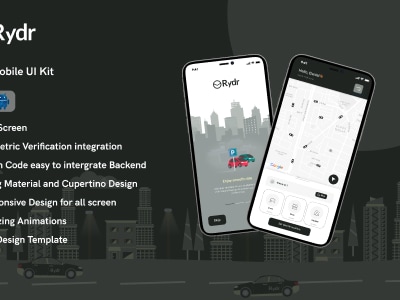 Rydr - Amazing Ride Sharing UI kit for Android and iOS (Flutter) by ...