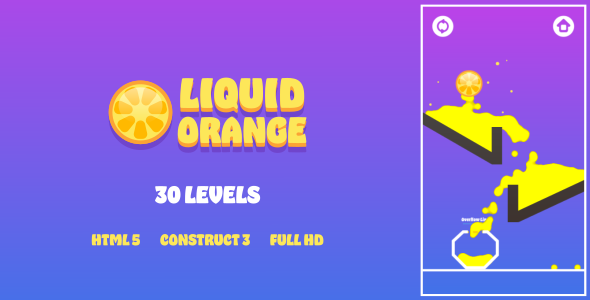 Liquid Orange - HTML5 Game (Construct3) - CodeCanyon Item for Sale