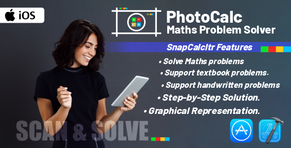 PhotoCalc: Maths Problem Solver | Full iOS Native Application - CodeCanyon Item for Sale