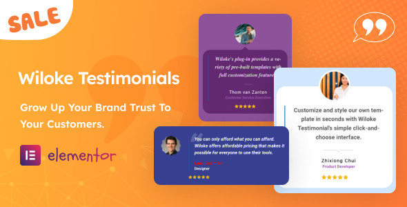 Wiloke Testimonials Addon for Elementor - CodeCanyon Item for Sale