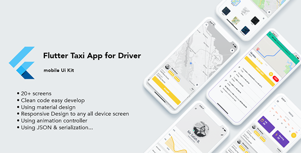 Flutter Taxi App Driver Ui Kit - CodeCanyon Item for Sale
