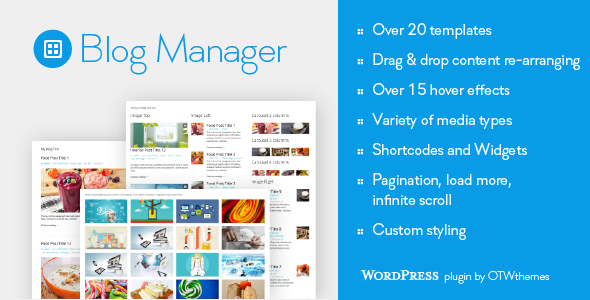 Blog Manager for WordPress - CodeCanyon Item for Sale