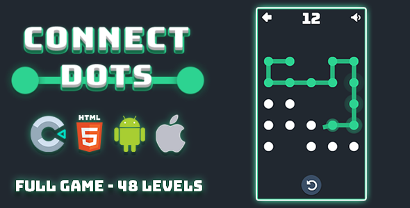 Connect Dots - Construct 3 - .c3p - Full Game - CodeCanyon Item for Sale