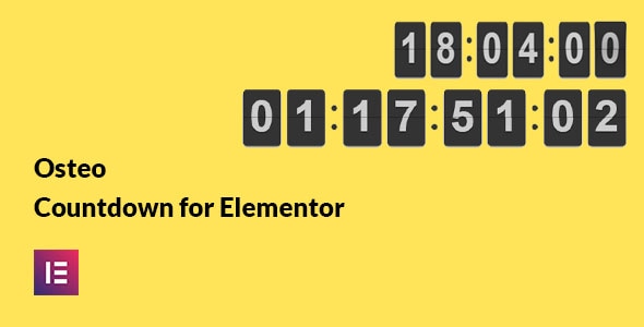Osteo Countdown for Elementor - CodeCanyon Item for Sale