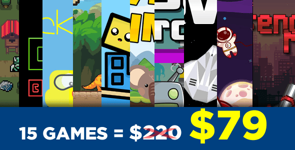 Bundle 15 Games - HTML5 Games "Construct 3" - CodeCanyon Item for Sale