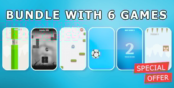 Bundle with 6 games - CodeCanyon Item for Sale