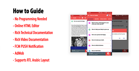 How to Guide - Native Android Multi-category Guidebook App | AdMob | FCM PUSH Notification - CodeCanyon Item for Sale