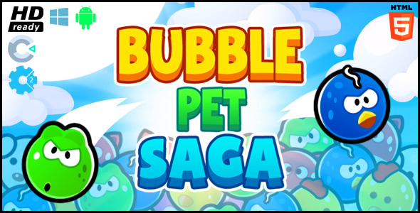 Bubble Pet Saga HTML5 Game - CodeCanyon Item for Sale