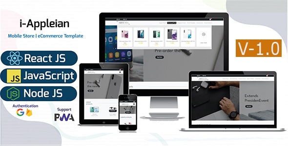 i-Appleian | React JS Mobile Store Template - CodeCanyon Item for Sale