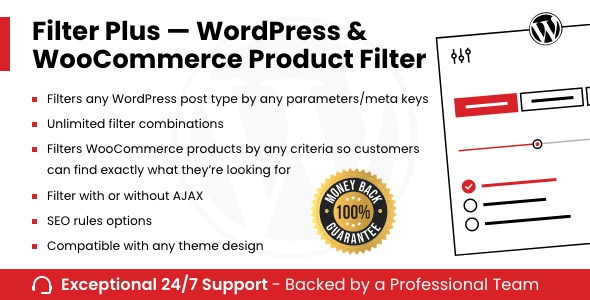 Filter Plus — WordPress/WooCommerce Product Filter - CodeCanyon Item for Sale