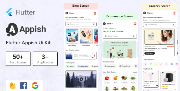 Appish Multipurpose app Flutter UI kit - CodeCanyon Item for Sale