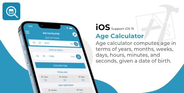 Age Calculator for iOS - CodeCanyon Item for Sale
