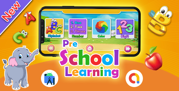 Best Kids Learning Preschool App on Android + Kids Game With Admob - CodeCanyon Item for Sale