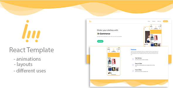 B-Portfolio React JS Web Template - CodeCanyon Item for Sale