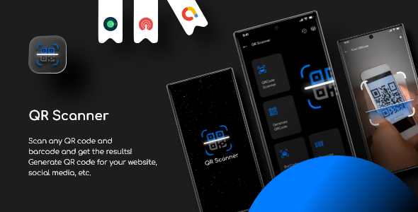 QR Code Scanner & Generator - Admob - CodeCanyon Item for Sale