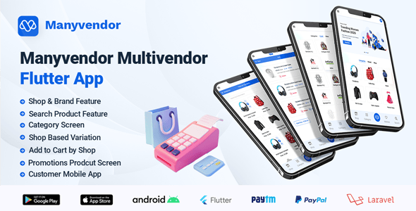 Manyvendor Multivendor Flutter App - CodeCanyon Item for Sale