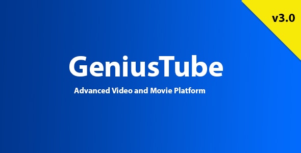 GeniusTube - Advanced Video and Movie Platform - CodeCanyon Item for Sale