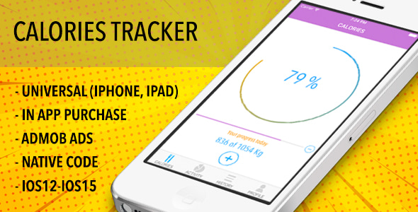 Easy Calories Tracker - Universal IOS App - CodeCanyon Item for Sale
