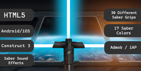 Beamsaber App HTML5 Game (Construct 3) - CodeCanyon Item for Sale